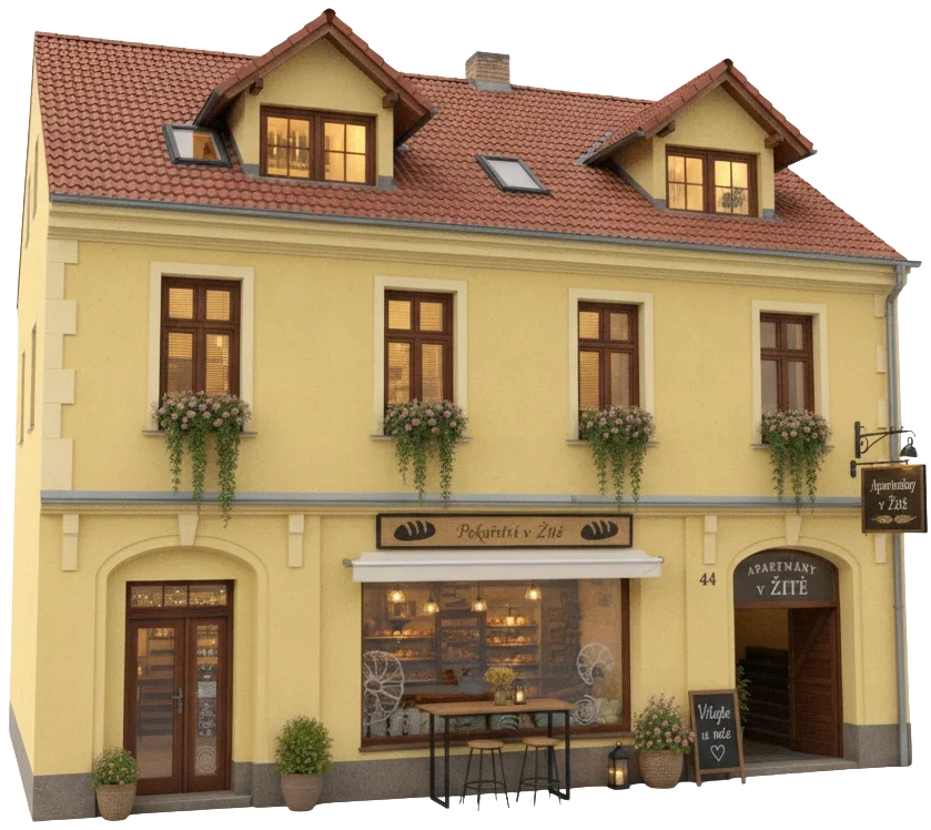 Apartmán v Žitě 3D Render